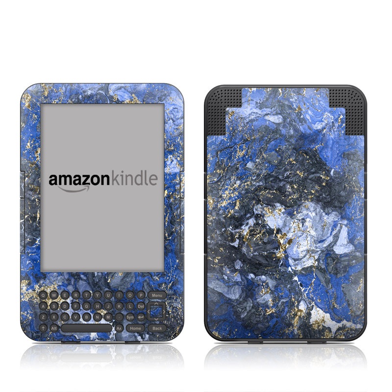 Kindle Keyboard Skin - Gilded Ocean Marble (Image 1)