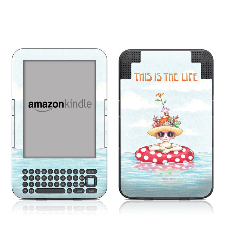 Kindle Keyboard Skin - This Is The Life (Image 1)