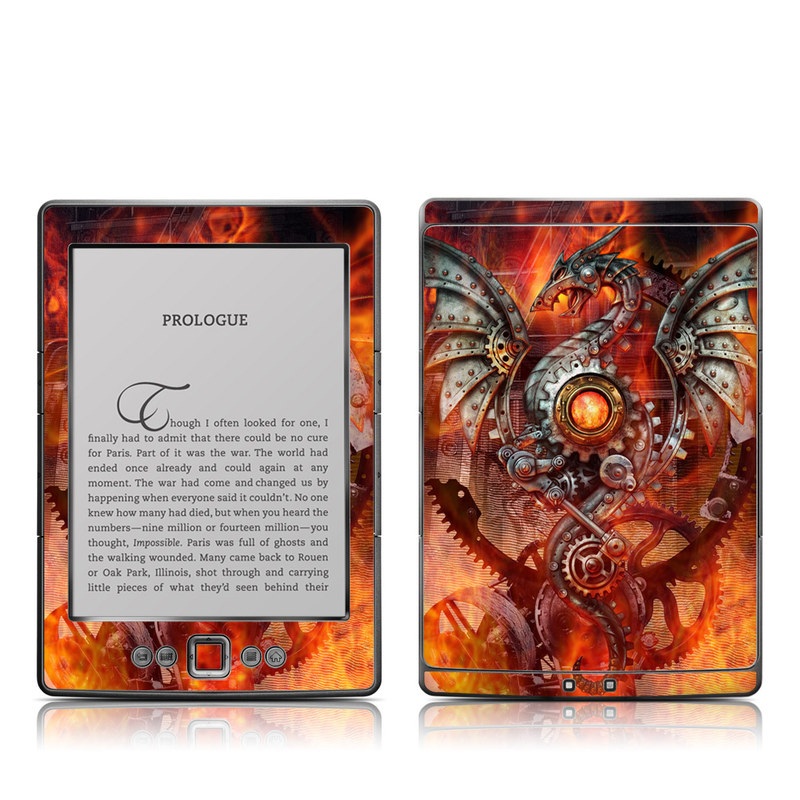 Kindle 4 Skin - Furnace Dragon (Image 1)