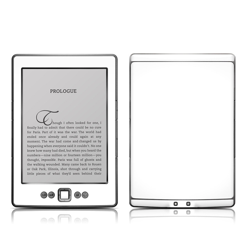 Kindle 4 Skin - Solid State White (Image 1)