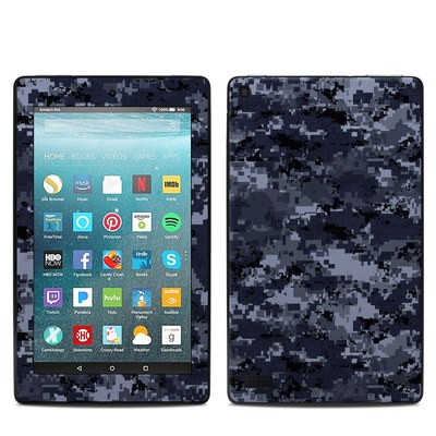 Amazon Kindle Fire 7in 7th Gen Skin - Digital Navy Camo