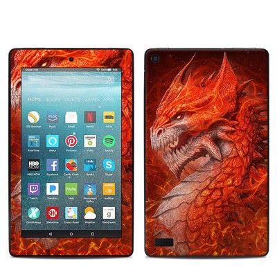 Amazon Kindle Fire 7in 7th Gen Skin - Flame Dragon