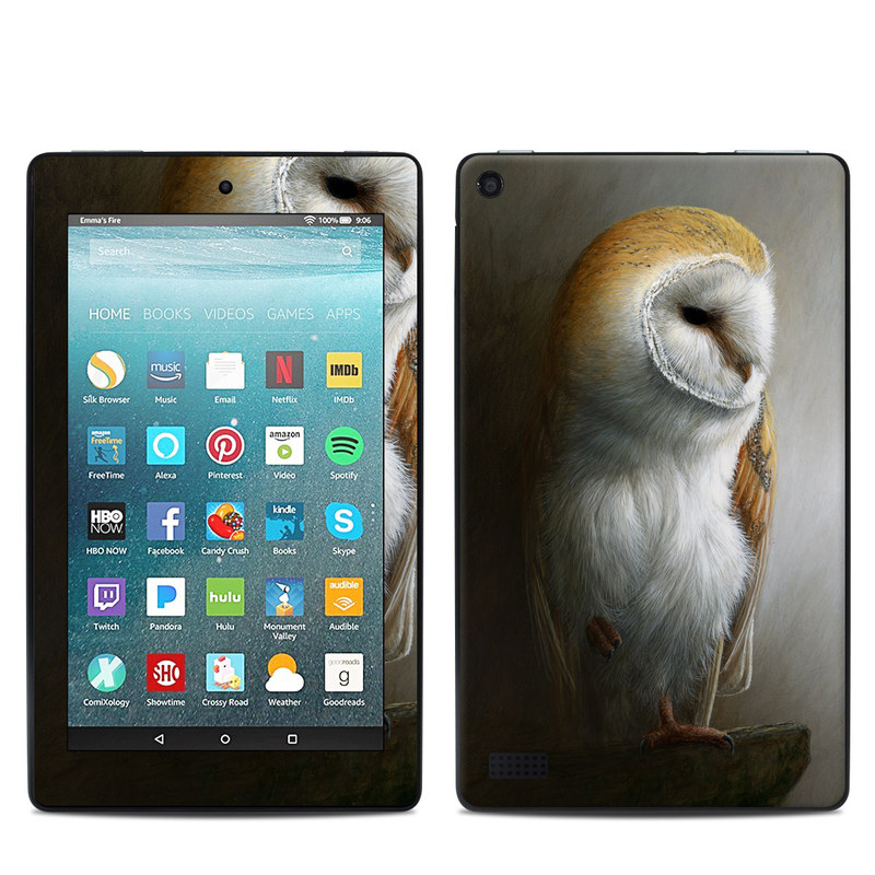 Amazon Kindle Fire 7in 7th Gen Skin - Barn Owl (Image 1)
