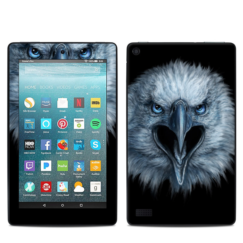 Amazon Kindle Fire 7in 7th Gen Skin - Eagle Face (Image 1)