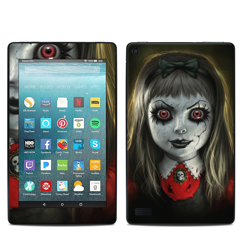Amazon Kindle Fire 7in 7th Gen Skin - Haunted Doll (Image 1)