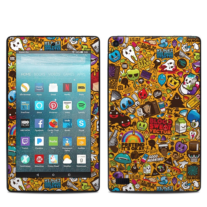 Amazon Kindle Fire 7in 7th Gen Skin - Psychedelic (Image 1)