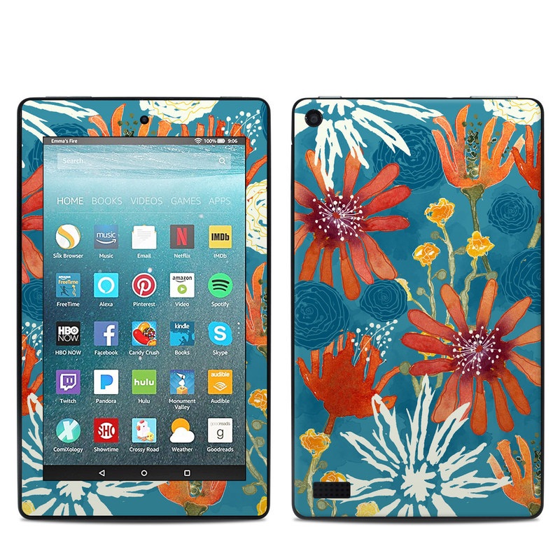 Amazon Kindle Fire 7in 7th Gen Skin - Sunbaked Blooms (Image 1)
