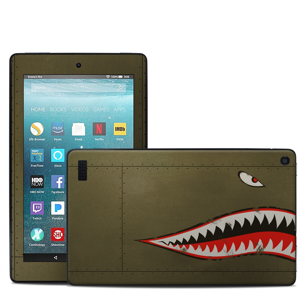 Amazon Kindle Fire 7in 7th Gen Skin - USAF Shark (Image 1)