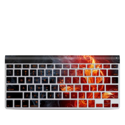 Apple Wireless Keyboard Skin - Flower Of Fire