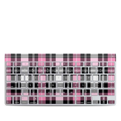 Apple Wireless Keyboard Skin - Pink Plaid