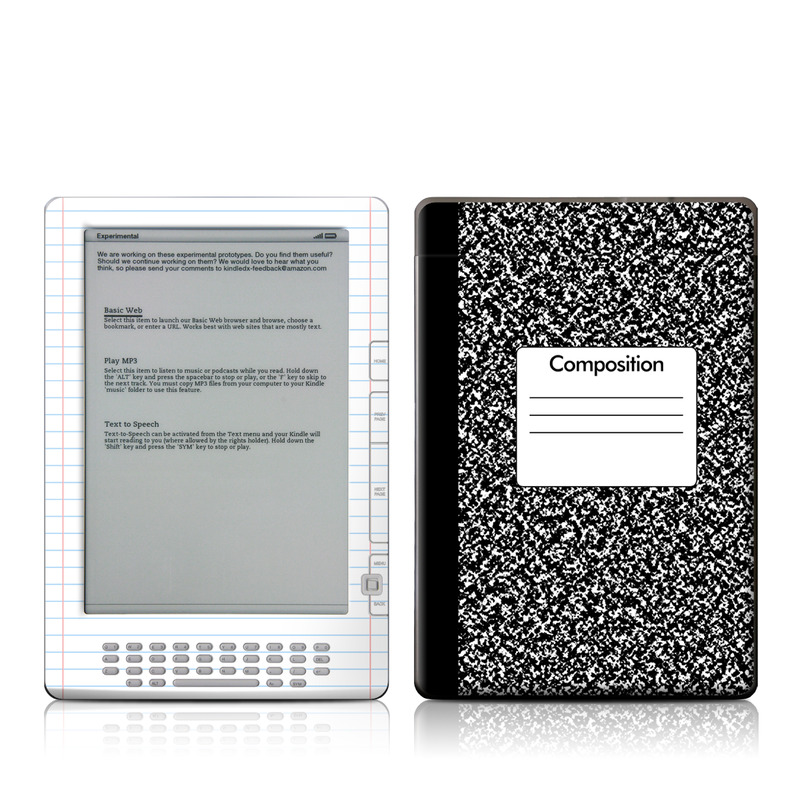 Kindle DX Skin - Composition Notebook (Image 1)