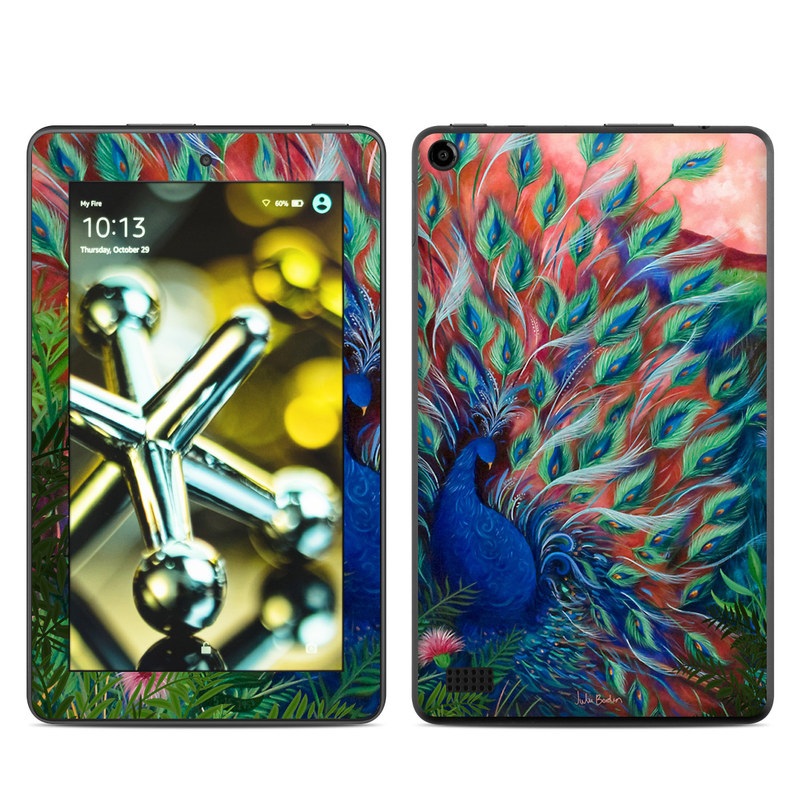 Amazon Kindle Fire 5th Gen Skin - Coral Peacock (Image 1)