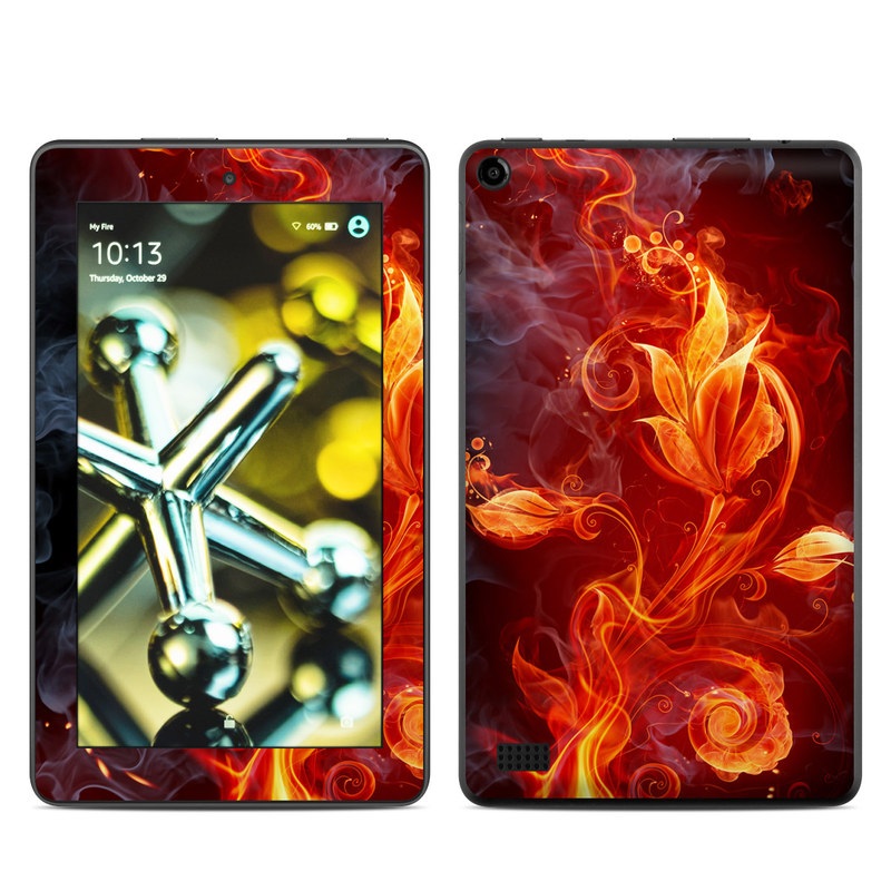 Amazon Kindle Fire 5th Gen Skin - Flower Of Fire (Image 1)
