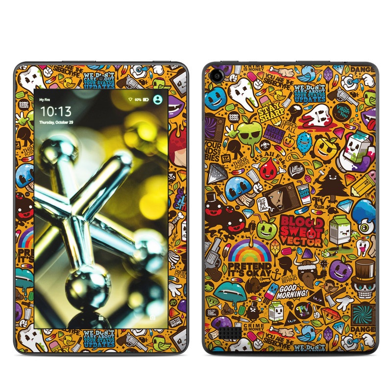 Amazon Kindle Fire 5th Gen Skin - Psychedelic (Image 1)