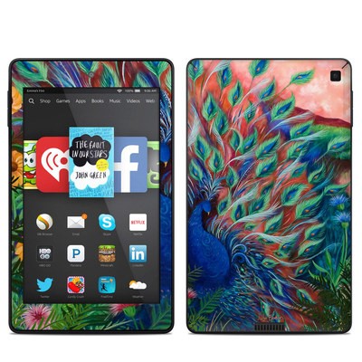 Amazon Kindle Fire HD 6in Skin - Coral Peacock