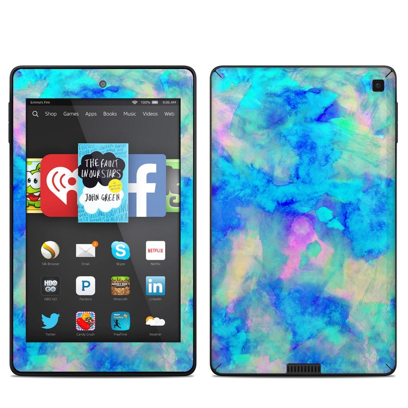 Amazon Kindle Fire HD 6in Skin - Electrify Ice Blue (Image 1)