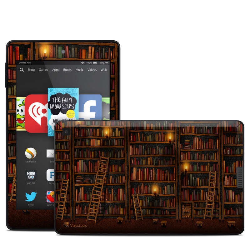 Amazon Kindle Fire HD 6in Skin - Library (Image 1)