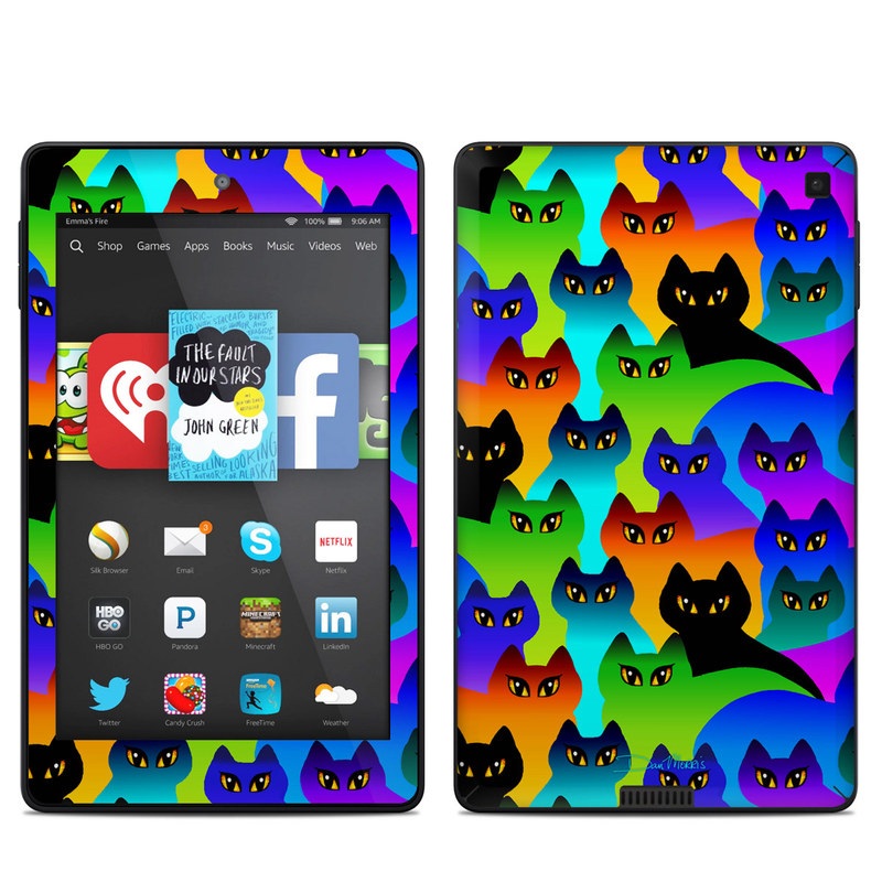 Amazon Kindle Fire HD 6in Skin - Rainbow Cats (Image 1)
