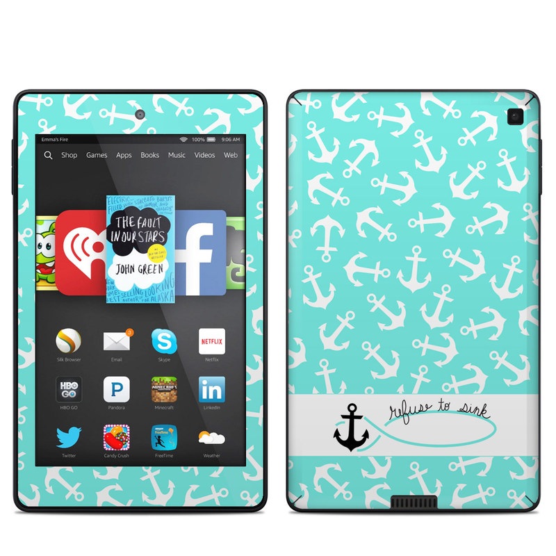 Amazon Kindle Fire HD 6in Skin - Refuse to Sink (Image 1)
