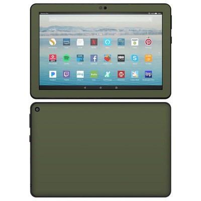 Amazon Kindle Fire HD8 10th Gen Skin - Solid State Olive Drab