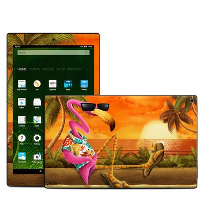 Amazon Kindle Fire HD10 2015 Skin - Sunset Flamingo