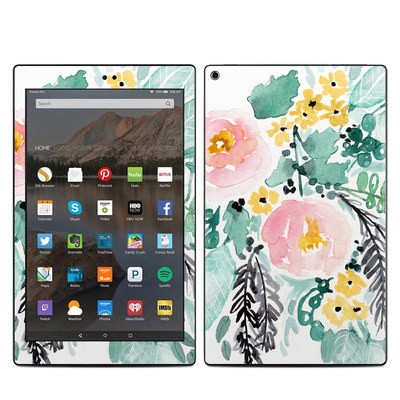 Amazon Kindle Fire HD10 2019 Skin - Blushed Flowers