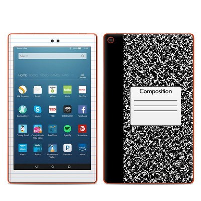 Amazon Kindle Fire HD8 2016 Skin - Composition Notebook