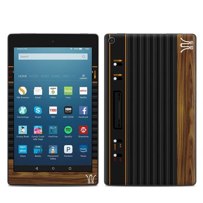 Amazon Kindle Fire HD8 2017 Skin - Wooden Gaming System