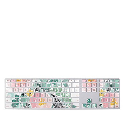 Apple Keyboard With Numeric Keypad Skin - Blushed Flowers