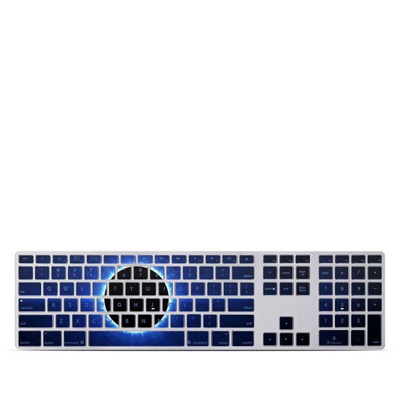 Apple Keyboard With Numeric Keypad Skin - Blue Star Eclipse (Image 1)