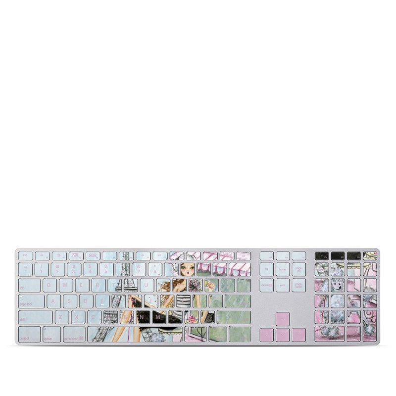 Apple Keyboard With Numeric Keypad Skin - Cafe Paris (Image 1)