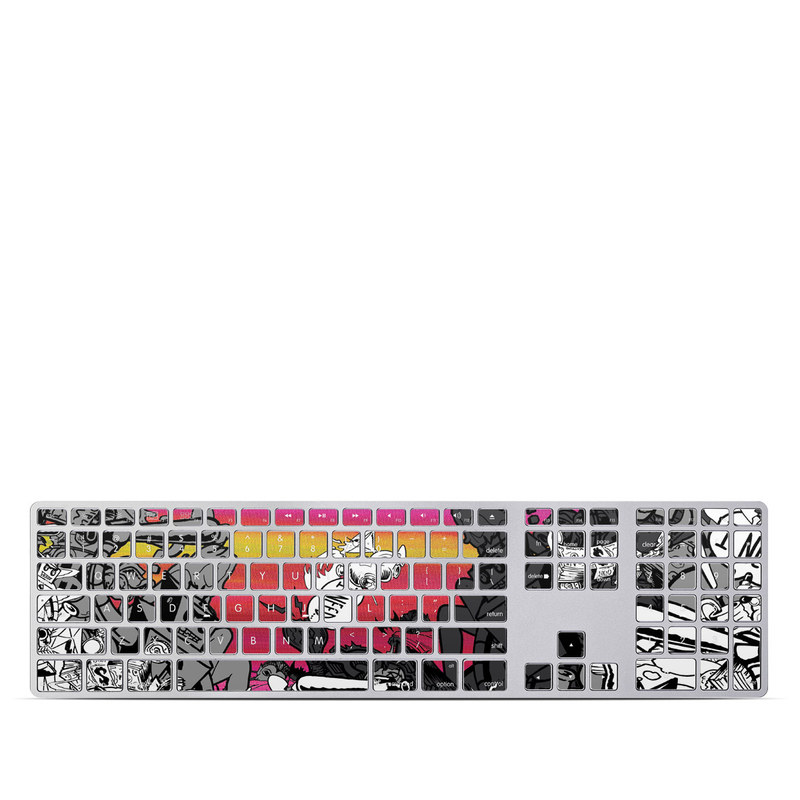 Apple Keyboard With Numeric Keypad Skin - Robo Fight (Image 1)