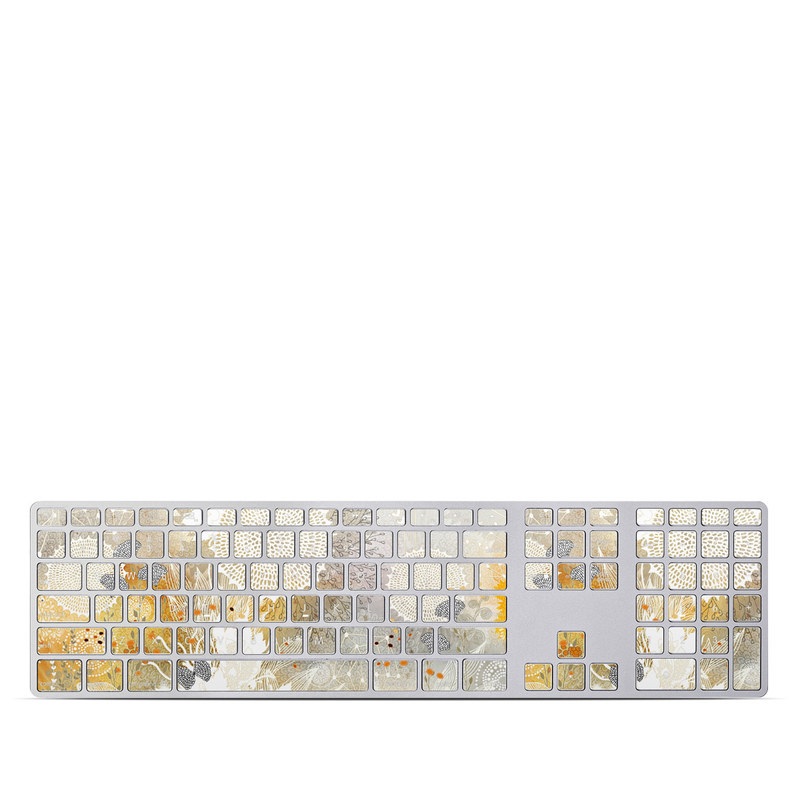 Apple Keyboard With Numeric Keypad Skin - White Velvet (Image 1)