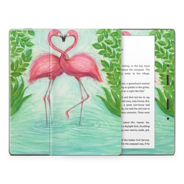 Amazon Kindle Oasis Skin - Flamingo Love