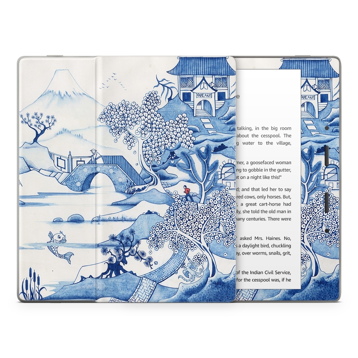 Amazon Kindle Oasis Skin - Blue Willow (Image 1)