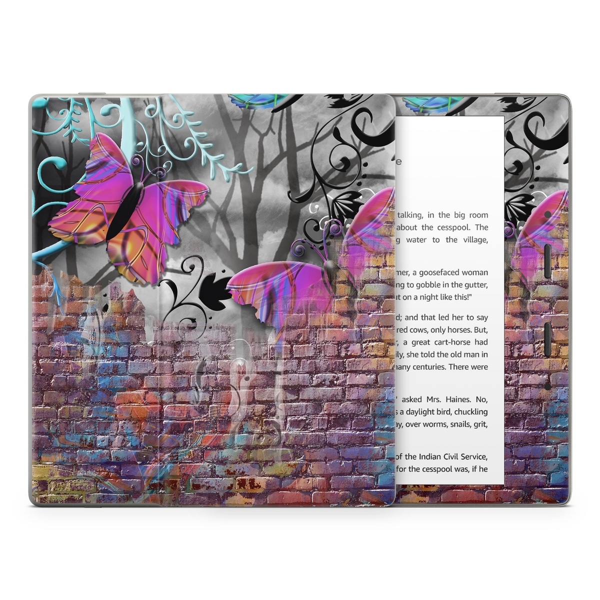 Amazon Kindle Oasis Skin - Butterfly Wall (Image 1)