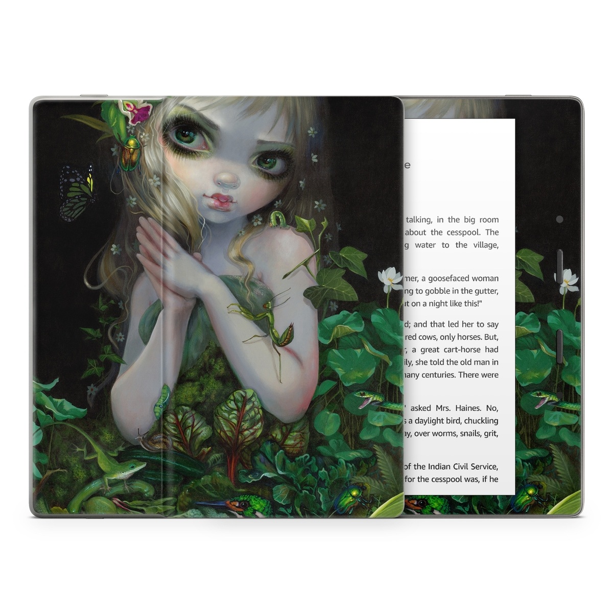 Amazon Kindle Oasis Skin - Green Goddess (Image 1)