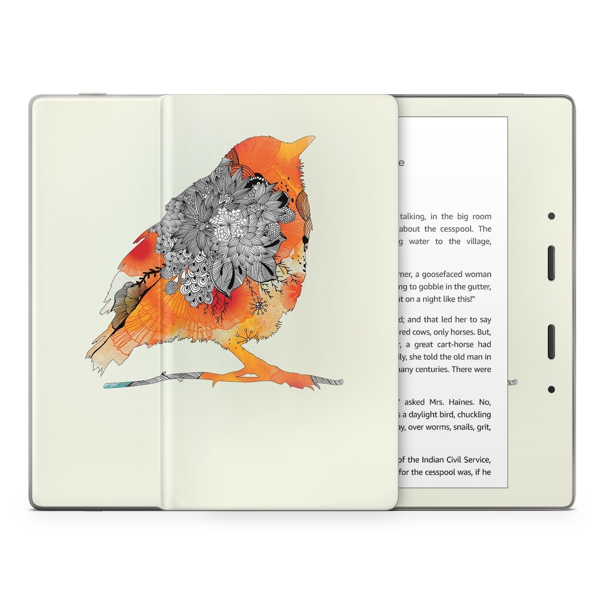 Amazon Kindle Oasis Skin - Orange Bird (Image 1)