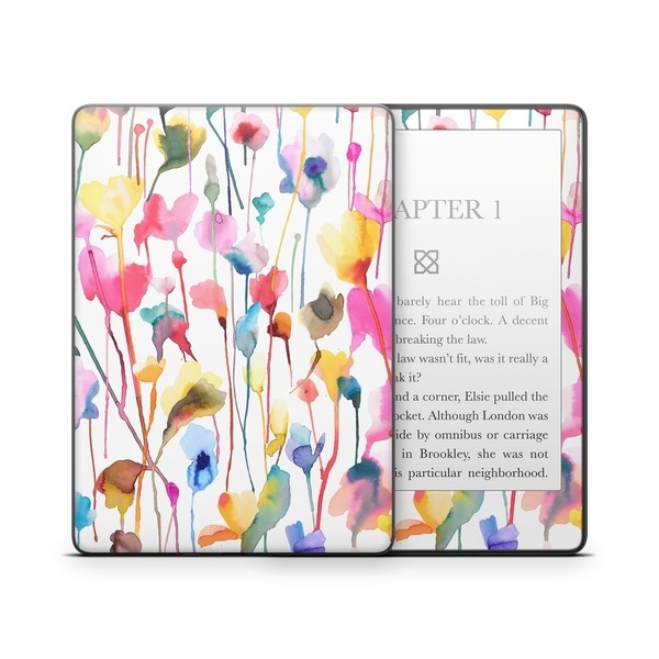 Kindle Paperwhite Skin - Watercolor Wild Flowers