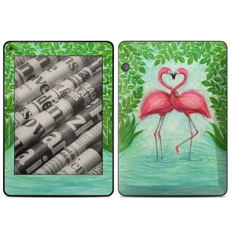 Amazon Kindle Voyage Skin - Flamingo Love (Image 1)