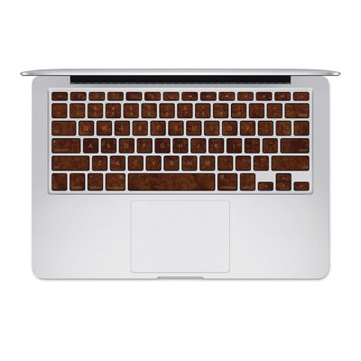 Apple MacBook Keyboard 2011-Mid 2015 Skin - Dark Burlwood