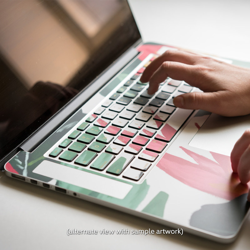 Apple MacBook Keyboard 2011-Mid 2015 Skin - Black Woodgrain (Image 2)