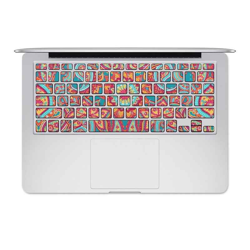 Apple MacBook Keyboard 2011-Mid 2015 Skin - Carnival Paisley (Image 1)