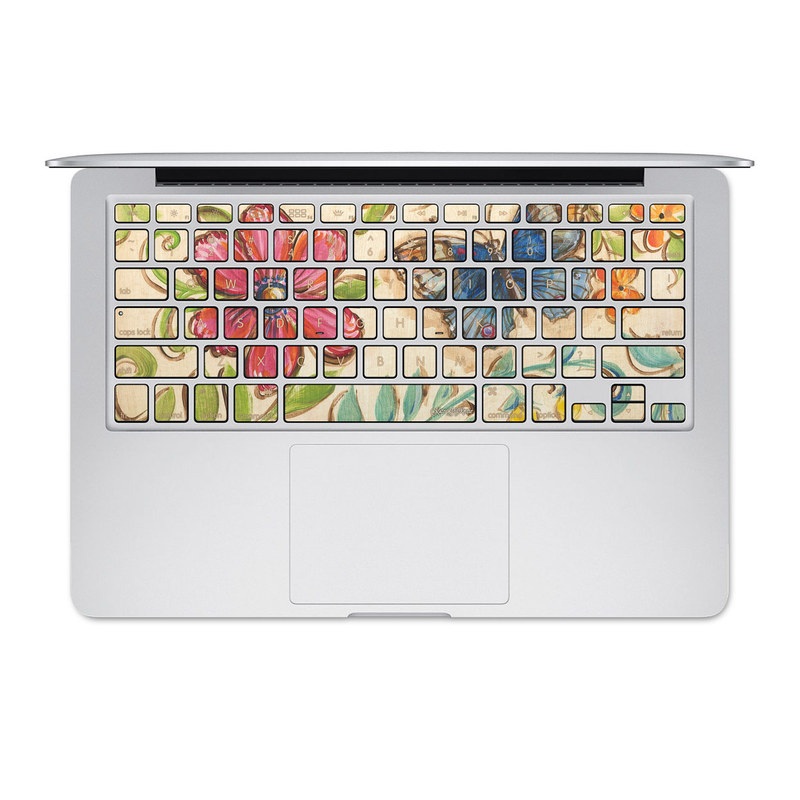 Apple MacBook Keyboard 2011-Mid 2015 Skin - Garden Scroll (Image 1)