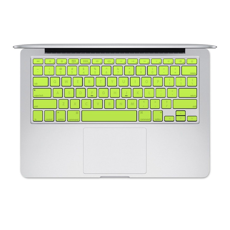 Apple MacBook Keyboard 2011-Mid 2015 Skin - Solid State Lime (Image 1)