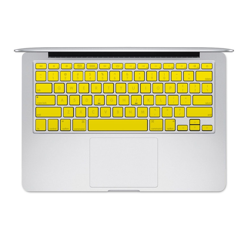 Apple MacBook Keyboard 2011-Mid 2015 Skin - Solid State Yellow (Image 1)