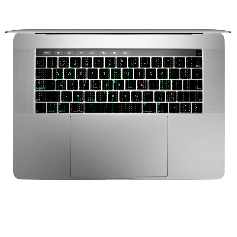 Apple MacBook Pro 13 and 15 Keyboard Skin - Matrix Style Code (Image 1)