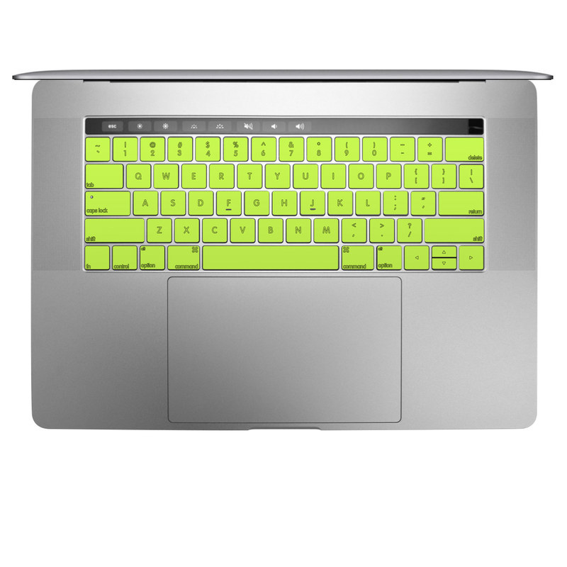 Apple MacBook Pro 13 and 15 Keyboard Skin - Solid State Lime (Image 1)