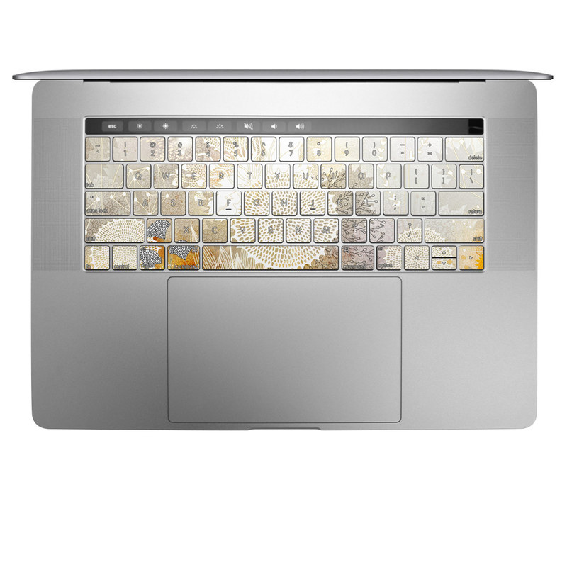 Apple MacBook Pro 13 and 15 Keyboard Skin - White Velvet (Image 1)
