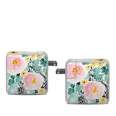 Apple 61W USB-C Power Adapter Skin - Blushed Flowers